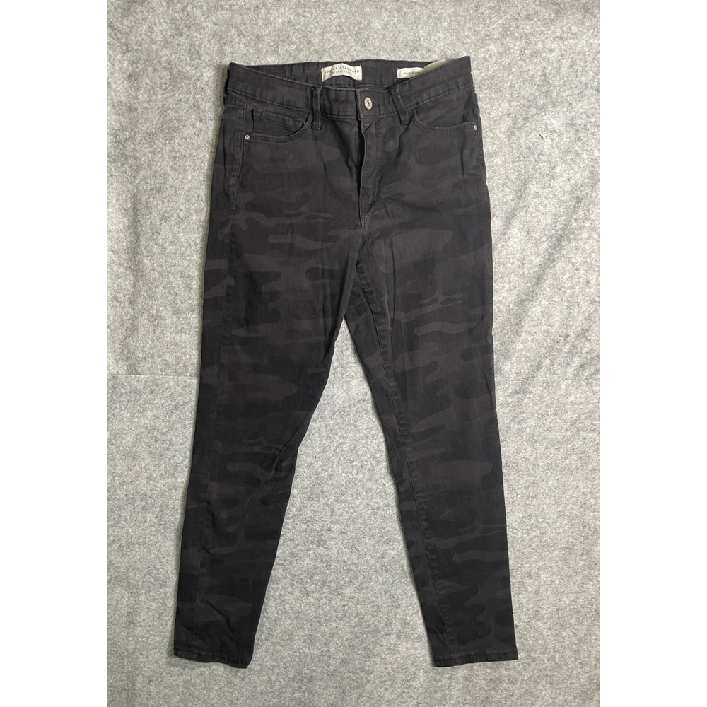 Social Standard by Sanctuary Womens Black Camo Ankle Skinny Pants Size 6
